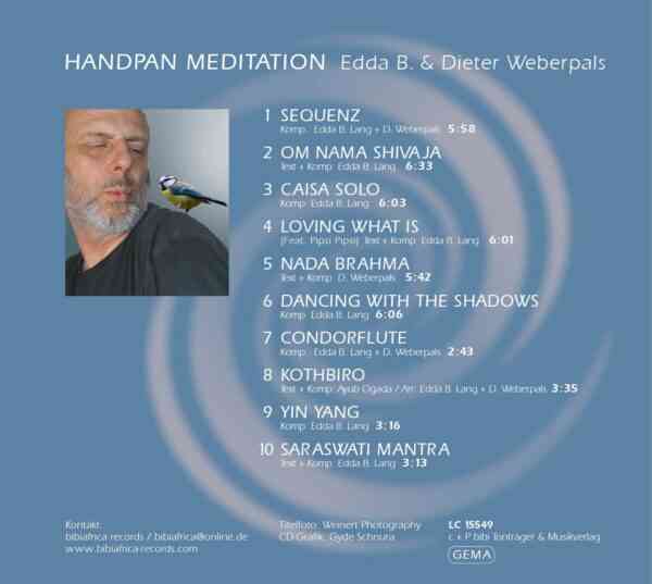 Meditation Edda B. & Dieter Weberpals Handpan Musik CD – Bild 2